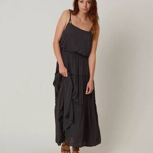 Free People Valerie  Black Maxi Dress Small